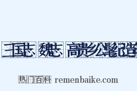 三国志·魏志·高贵乡公髦纪造句是什么意思的图片